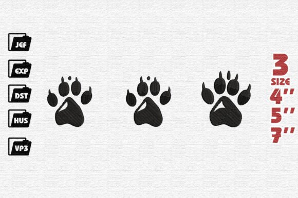 Classic Paw Print Embroidery Design Review
