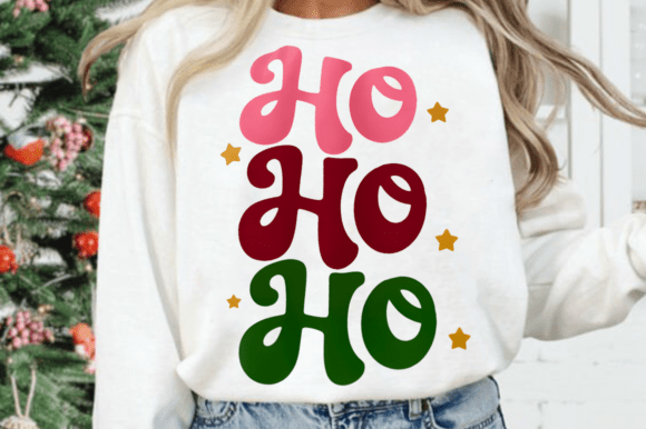 Crochet Ho Ho Ho Embroidery Santa PNG