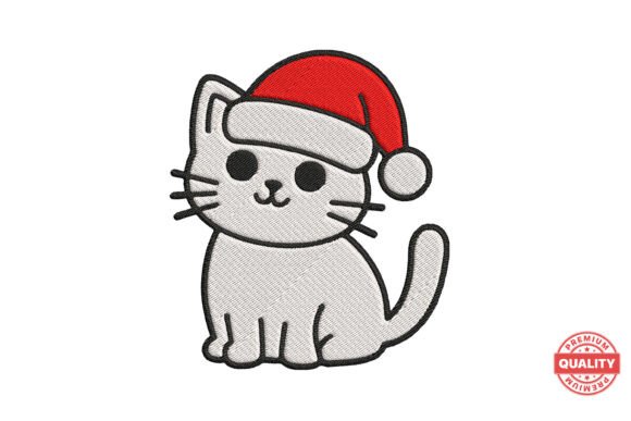 Cute Christmas Cat Embroidery Review