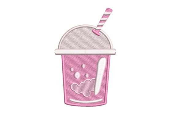 Cute Cotton Candy Boba Tea Embroidery Design Review