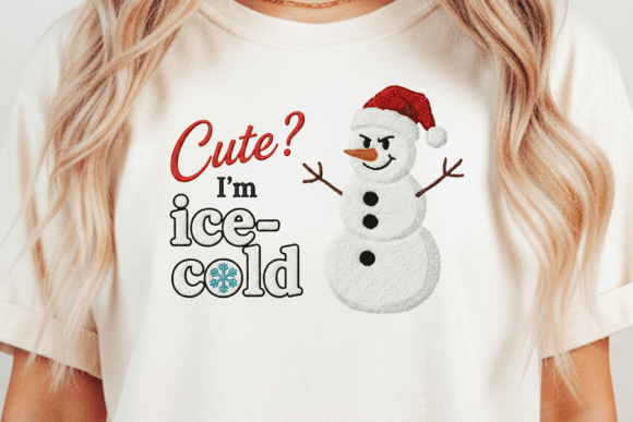Cute I’m Ice Cold Snowman Embroidery Review