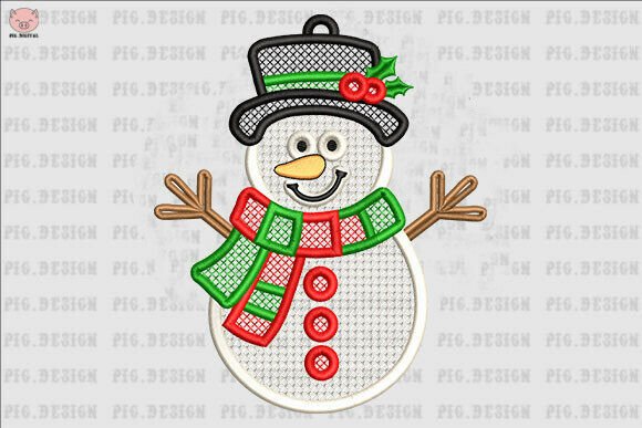 Earring Snowman Embroidery Review