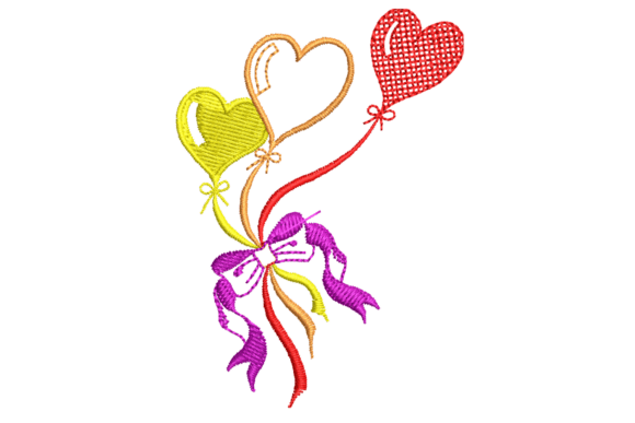 Heart Balloons Embroidery Design Review