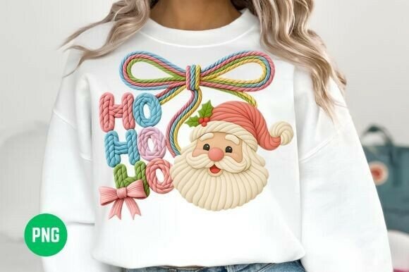 Latch Hook Yarn Faux Embroidery Ho Ho Ho Review