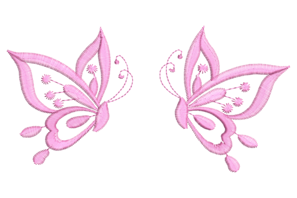 Pink Butterflies Embroidery Design Review