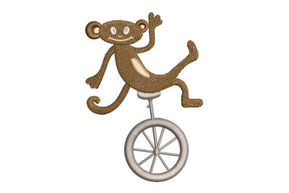 Playful Circus Monkey Embroidery Design Review