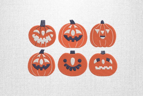 Pumpkin Face Embroidery Collection Review