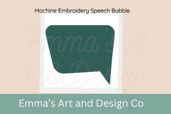Speech Bubble Machine Embroidery Design Review